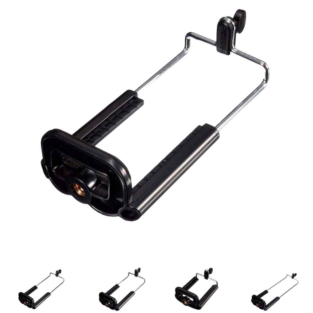 4 Size For Cell Phone Tablet Camera Stand 1/4 Clip Tripod Holder Bracket Mount