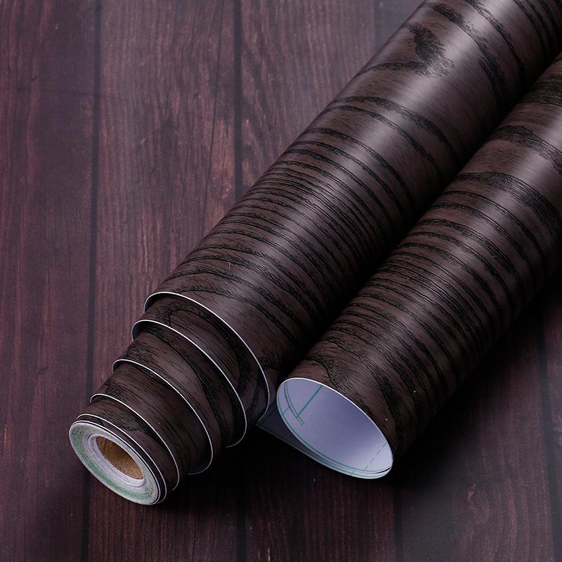 Thick Wood Grain Self-Adhesive Waterproof Wallpaper for Doors & Furniture Renovation