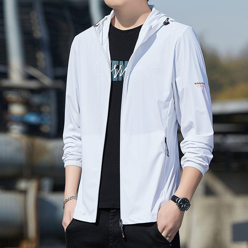 Men's Ultra-Thin Hooded Sun Protection Jacket for Summer Outdoor Sports & Fishing