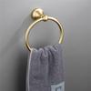 Stainless Steel Towel Ring, 304-grade Wall-mounted Bracket, Black or Gold, Size 16.5x8.1x5 Cm, Rust-resistant and Easy To Install