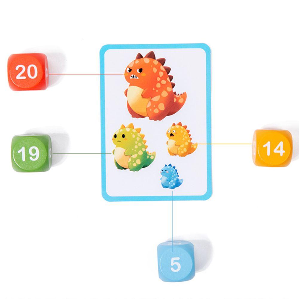 Dinosaur Animal Joy Race Games Board Montessori Counting Matching Games Family Party Game