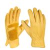 Reinforced Palm Cowhide Leather Winter Vintage Gloves Full Finger Heavy Duty Durable Thermal Eco-Friendly Skin Friendly Elastic
