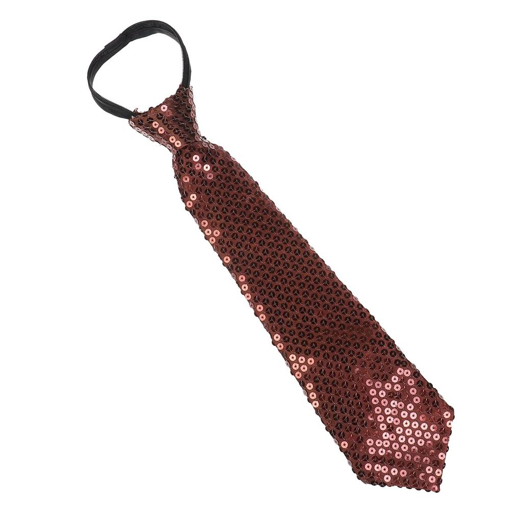 Cravatta Unisex Pre-annodata con Paillettes Cravatta Scintillante Glitter per Costume da Festa