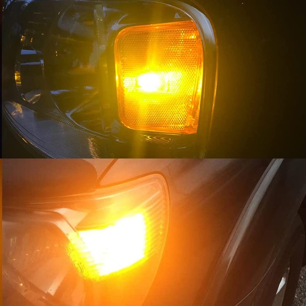 Eseastar BAY9S H21W LED Bulb Explosive Amber Position License Plate Light Room Lamp with