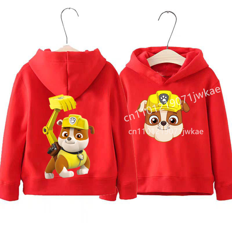 Toddler Boys Girls Casual Pullover Sweatshirt Soft Cozy Top PAW Patrol on Patrol Front and Back Patterns Print Hoodie for Kids