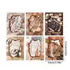 15Sheets Antique Paper Sticker Decorative Scrapbooking Sticker For Notebook Journals Card Making Craft Embellishments