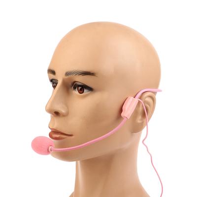 3,5 mm rosa Headworn Wired Mikrofon Sprachverstärker Lautsprecher für Rede Lehrer