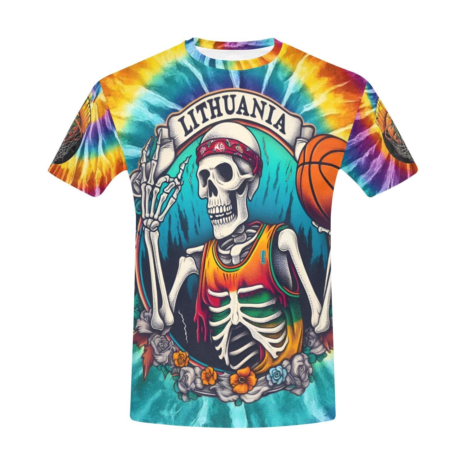 All Over Print t shirt. Grateful Dead Lithuania Basketball XXXXL