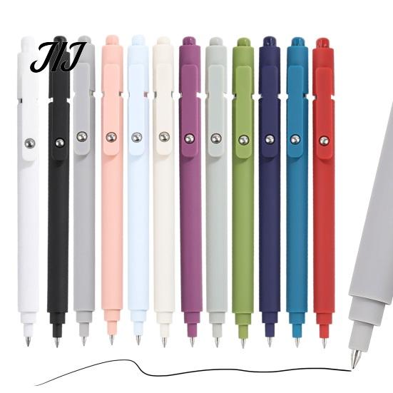 Professional Office Stationery Retractable Gel Pen, 0.5mm Smooth Writing Pens, Morandi Fine Point Pens Candy Colored for Note Taking And Journaling