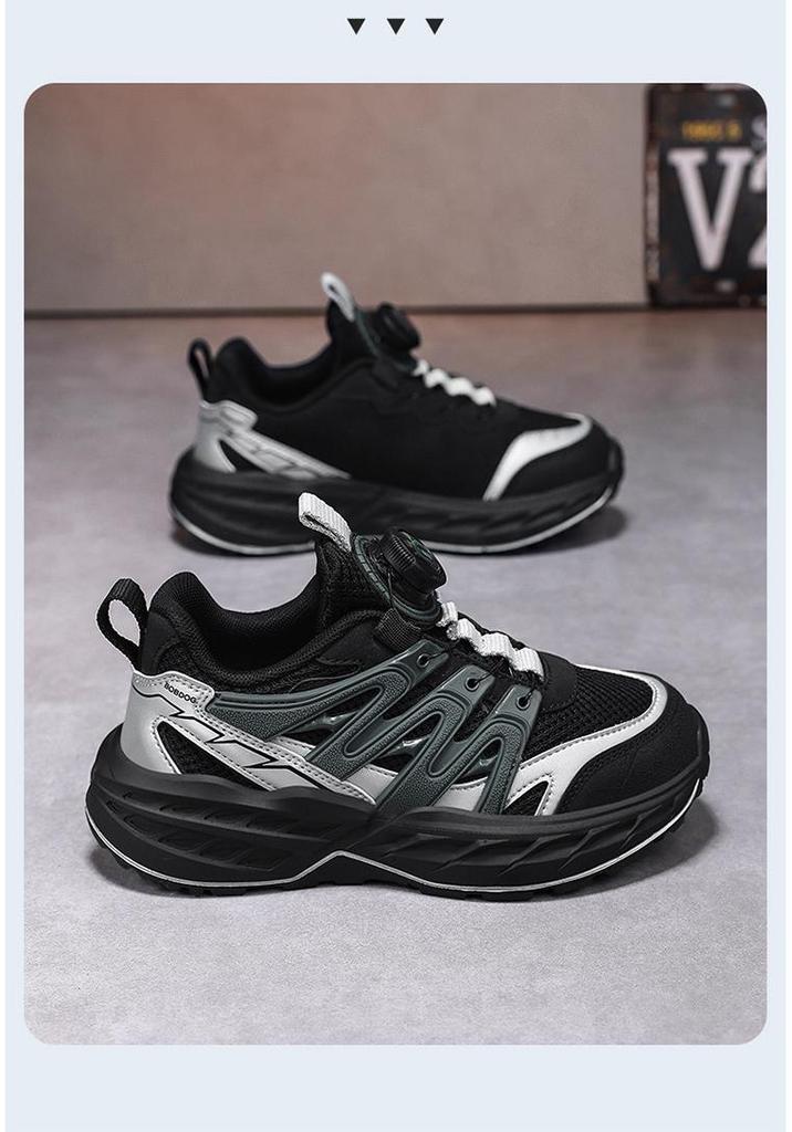 Babu Dou Girls' Breathable Mesh Running Shoes, 2026 Spring/Autumn, for Middle and Big Kids