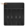 Cutlery Drawer Organizer Tray 6 Compartment Plastic Storage Box for Kitchen Utensils Forks Spoons Cutter Sturdy BPA-Free Divider Holder