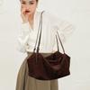 INS autumn/winter genuine leather large-capacity shoulder bag, suede underarm cowhide for commuting, high-end women's tote bag