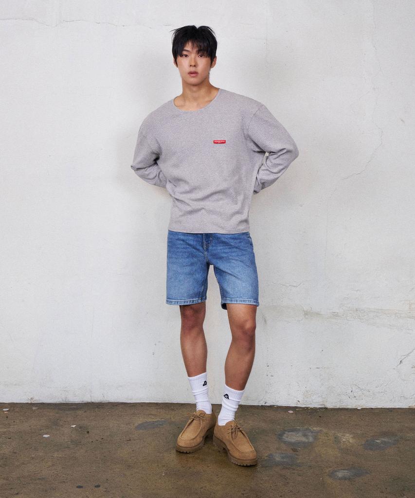 Lekodinghauseu Rec Stripe Long Sleeve [Grey]