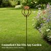 Garden Stake with Flower Top Elegant Plant Support Stakes Easy To Install