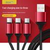 Bouncy 3-in-1 Fast Charging Cable: Compatible with Apple, Huawei, and Android Type-C Devices