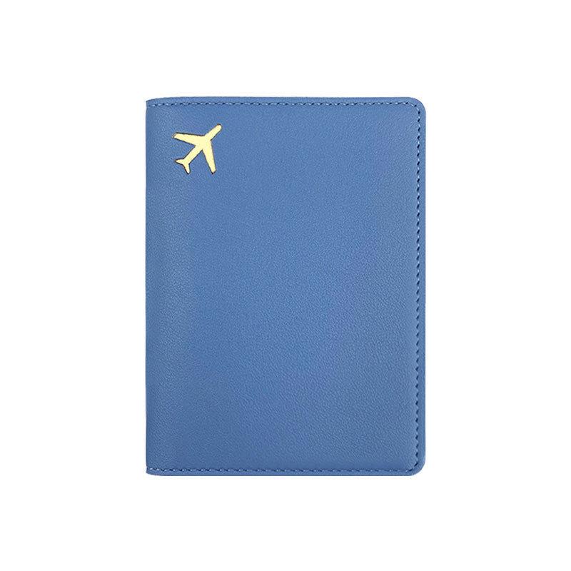 PU Leather Multi-color Passport & Document Organizer with Business Card Holder