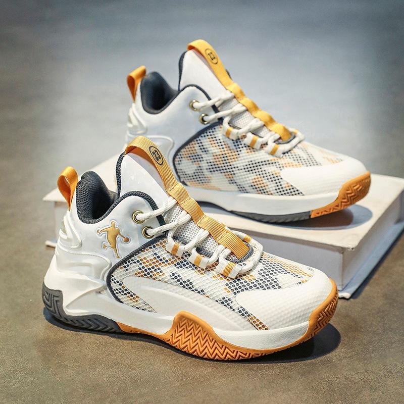 Boys Shoes 2025 Autumn New Mesh Children's Basketball Shoes Sports Shoes Medium and Older Boys' Students Mesh Shoes