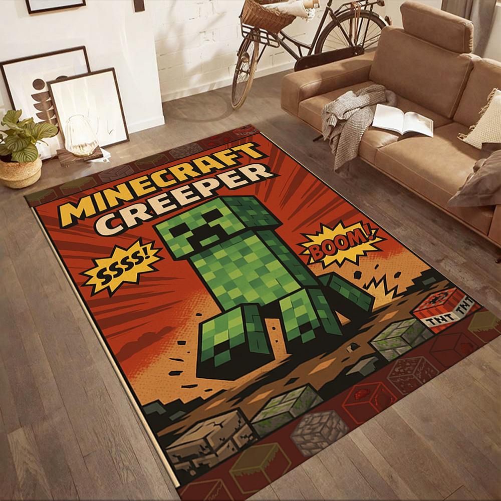 Minecraft 103 Carpet Suitable for Living Rooms Playrooms Game Room Dining Room Antislip Carpet Anime Office Decor Spiritual Gift