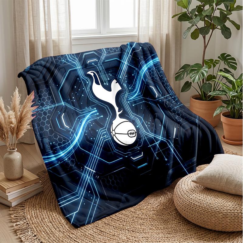 Tottenham Hotspur Theme Blanket Soft Flannel Blanket Plush Throw Blanket Cozy Sofa Bed Blanket for Home Decor