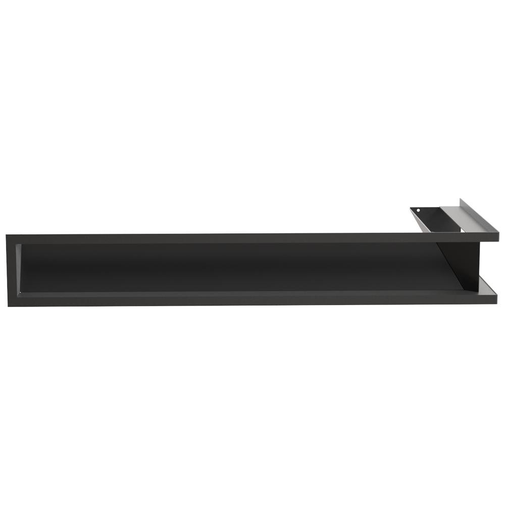 Vent Cover LUFT Corner Left 80x40x12 Black Slim
