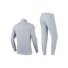 Anta Plain Logo Zip Jacket And Long Pants Casual Sports Suit Men Suit Gray 952357201-1