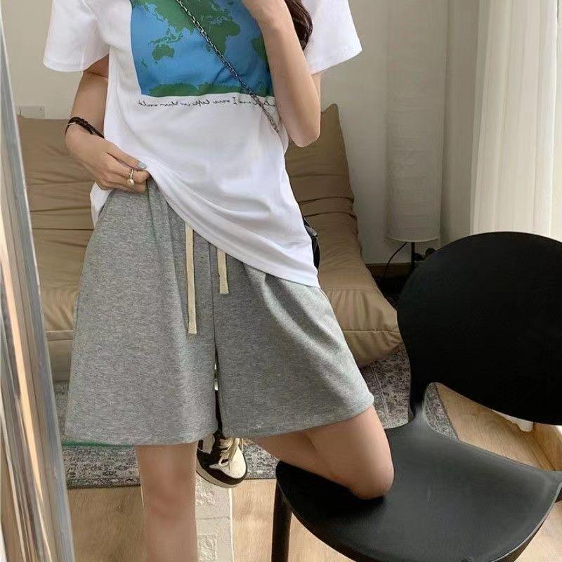 Women's High-Waisted A-line Casual Sports Shorts - Petite, Loose-Fit, Trendy Summer Style