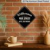 2D Flat, 1pc Vintage Funny Welcome Themed Aluminum Sign, German Slogan Wall Art, Rustic Aluminum Plaque, Suitable for Entryway, Living Room, Home