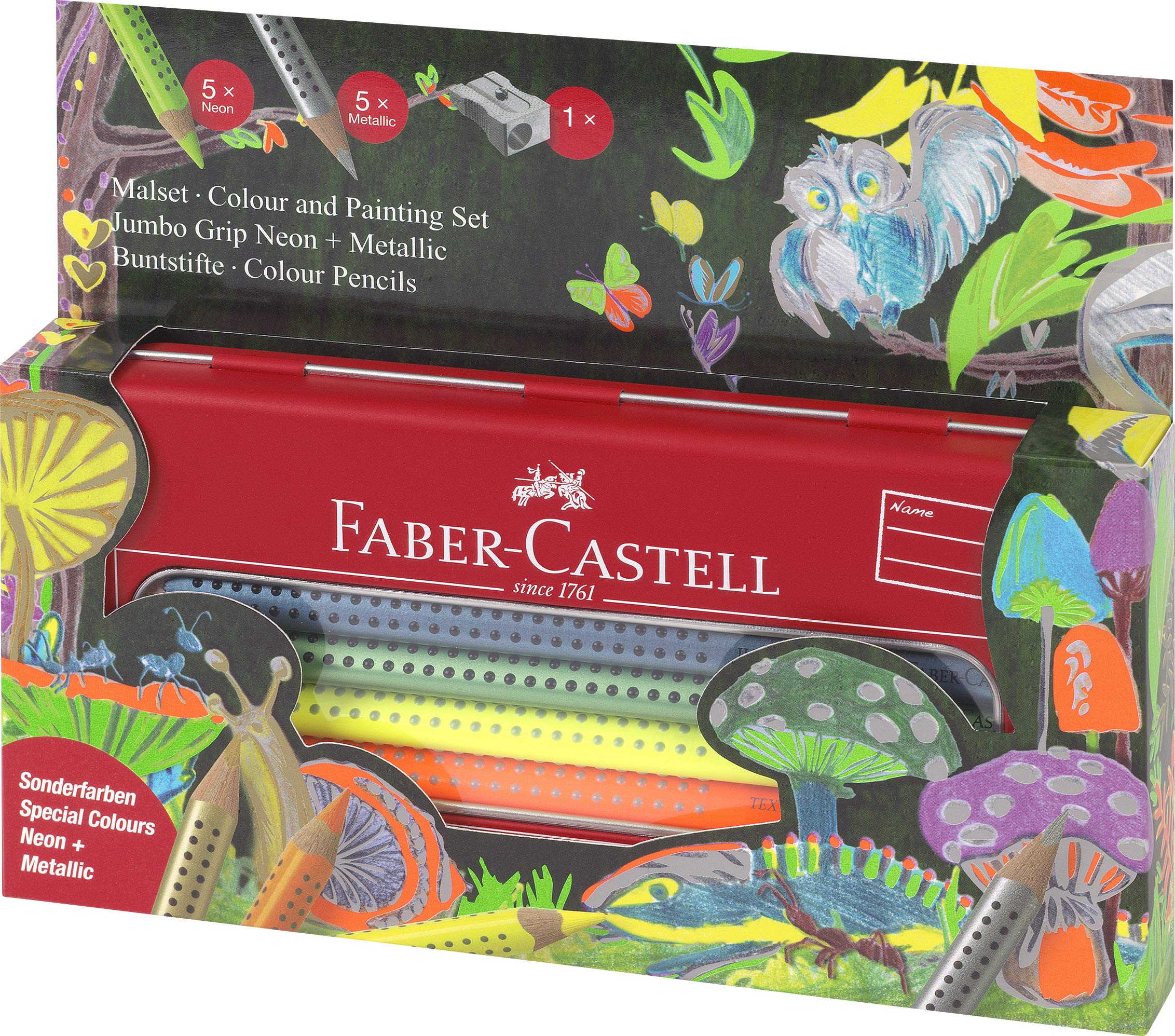 

Кольорові олівці Jumbo Grip Набір кольорів У лісі 110940 Японський Faber-Castell [Оригінальний продукт]