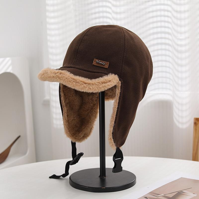 Fashion Velvet Ear Protectors Children Autumn and Winter Cycling Warm Cap Fashion Cold-proof Flying Hat
