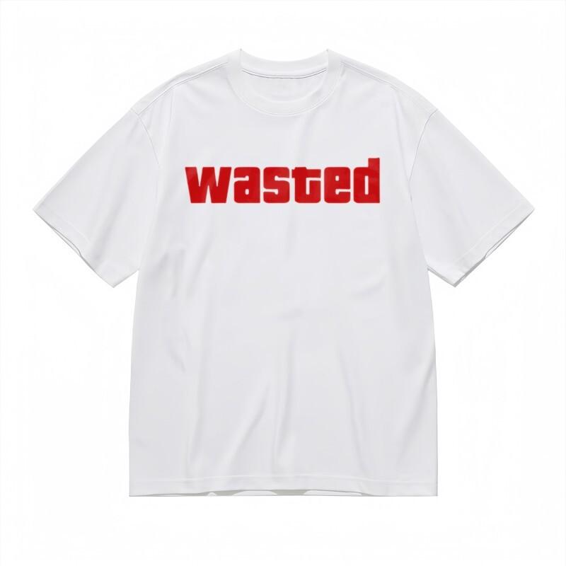 Women's Trend Machine Washable Classic T-Shirt Striking Wasted Lettering Design