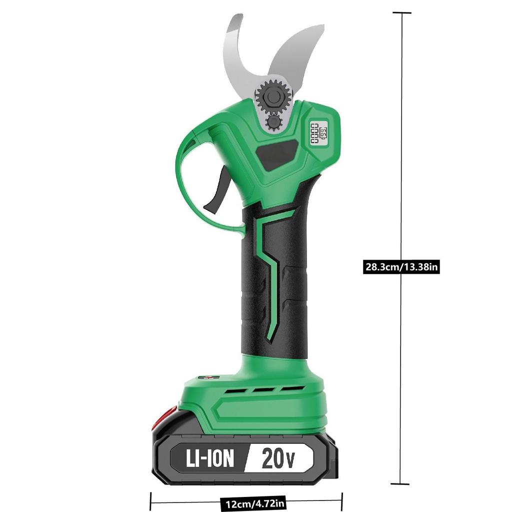 20V Cordless Pruner Electric Scissors with Brushless Motor  Power Garden Tools for Efficient Wood Cutting