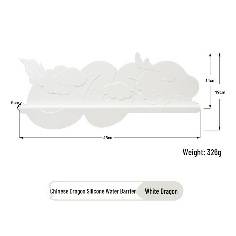 Korean Silicone Sink Splash Guard - Anti-Splash Strip with Suction Cup for Kitchen Countertops