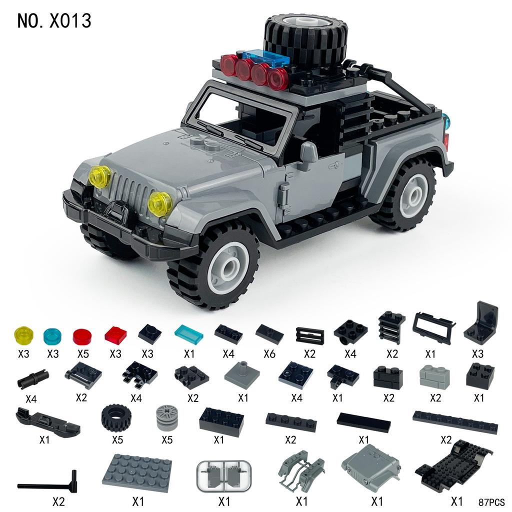 MOC Creative Series Wilderness Hunter Truck Building Block Toys