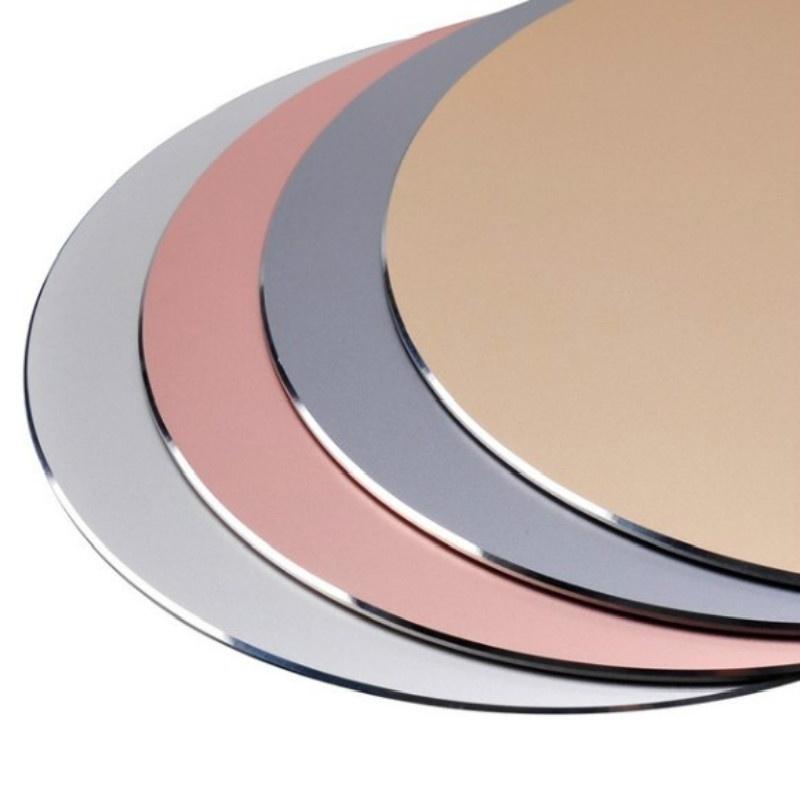 1pcs Round Gaming Mouse Pad Aluminum Alloy Metal Mouse Pad