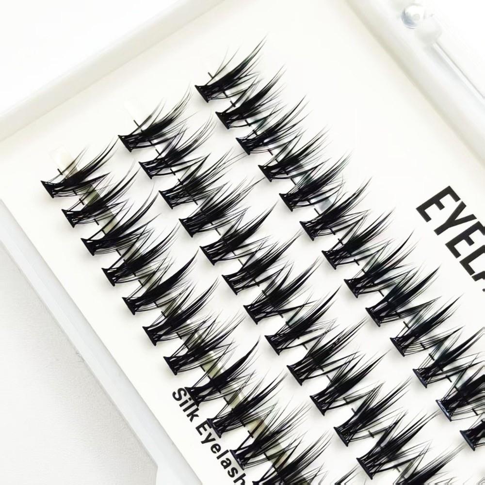 DIY-Wimpern 8-14 mm Länge Wimpernverlängerung Segmentierte künstliche Wimpern für Anfänger