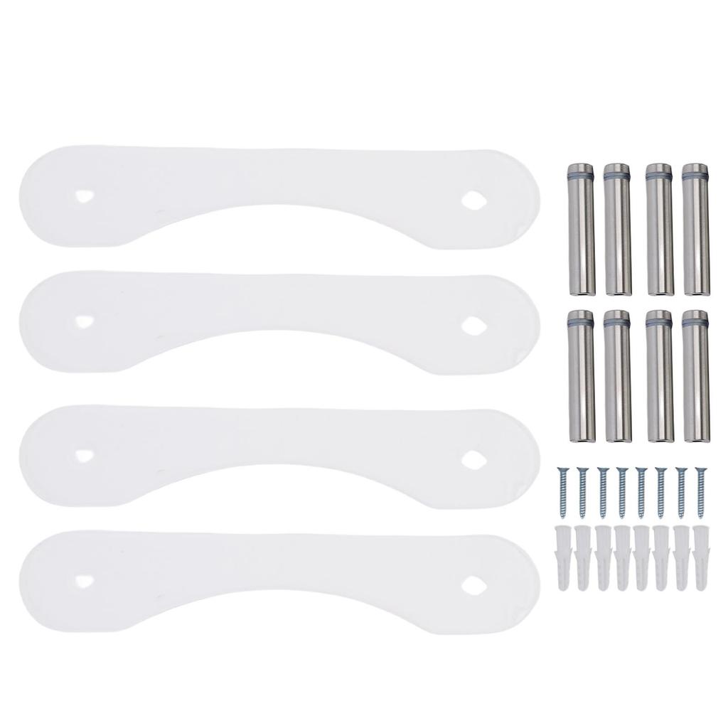 Pływający Stojak na Kapelusze Stabilny Oszczędzający Miejsce Akrylowy Montowany na Ścianie Organizer na Kapelusze dla Czapek Baseballowych