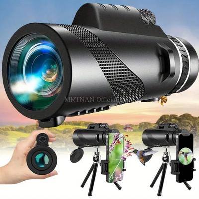 80X100 HD Zoom Mocna lornetka Daleki zasięg Przenośny Profesjonalny Teleskop Monokularowy Słaba Widoczność w Nocy do Polowania