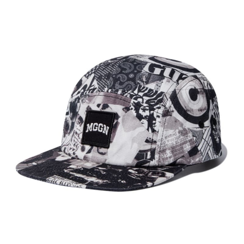 

MAGOODGAN Headwear 9305 Collage Print Mono Camp Cap FREE