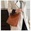 Large Capacity Ladies Bag Summer New Wide Strap One Shoulder Messenger Bag High End Texture Commuter Bucket Bag