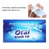 50 pièces lingettes dentaires propres dents essuyer tissu outil de nettoyage des dents pour un nettoyage buccal en profondeur