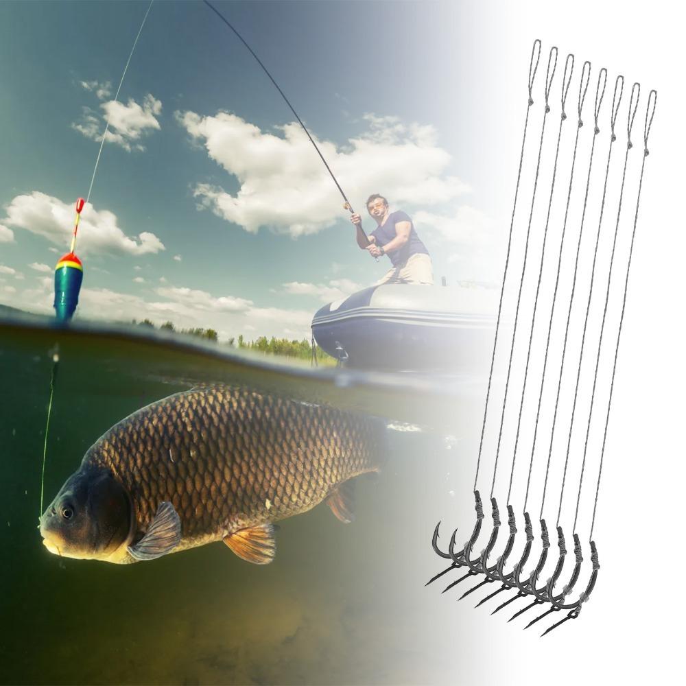 Alloy Copper Straight Needle Hook Rig Barbed Carp Fishing Hooks  Bait Fishing