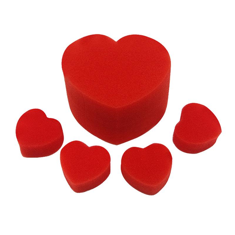 Double Heart Magic Sponge Prop: Interactive Performance Toy for Students and Street Shows