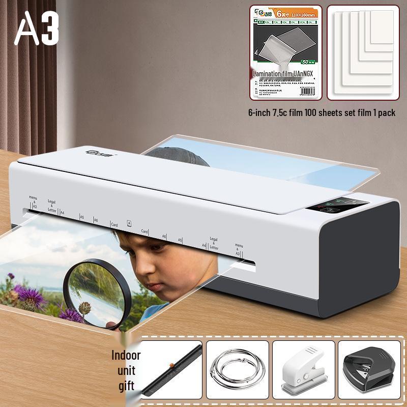 399 Sealing Machine: A3/A4 Fully Automatic Laminator for Home, Office, or Kindergarten.