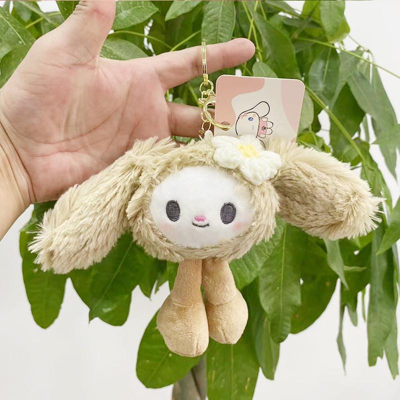 Rabbit Plush Fancy Keychain Doll With Charming Colors Perfect For Girls Backpack Use