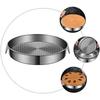 Kitchen Steamer Basket Silver Pot Steamer Tray for Food Steaming 3Pcs