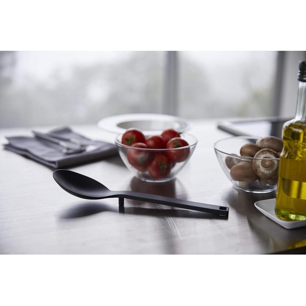 Yamazaki Silicone Cooking Spoon Black W7 D3 H26cm 4273