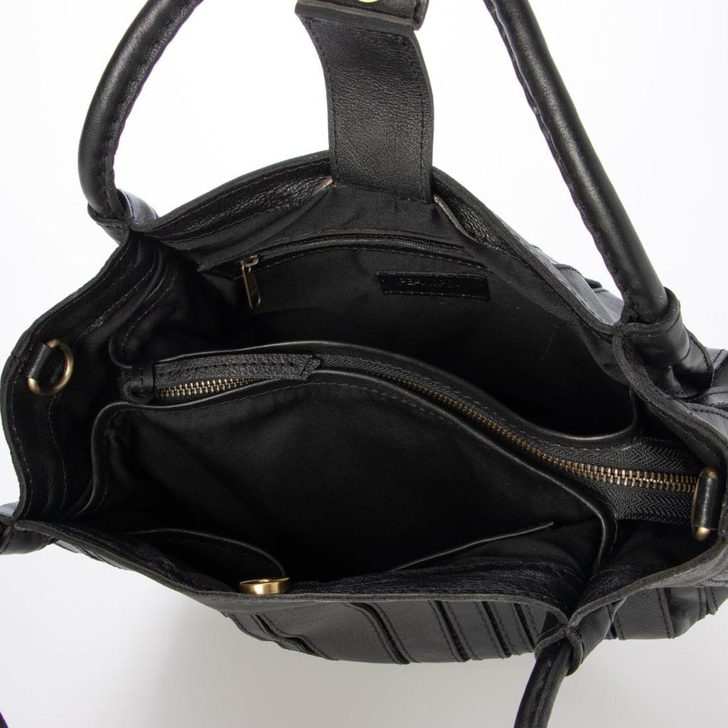 Soft Leather Round Bag Multi-Stripe 2-Way