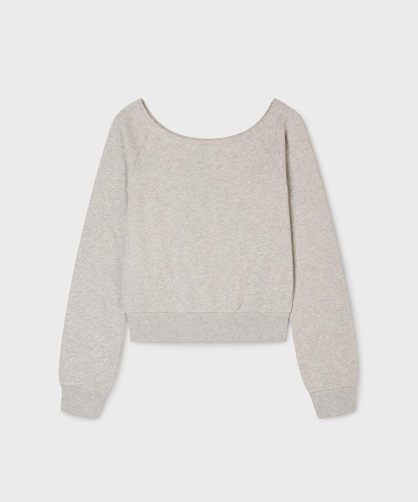 WHO.A.U Camo Patch Offshoulder Sweatshirt/ Whmwg2385F