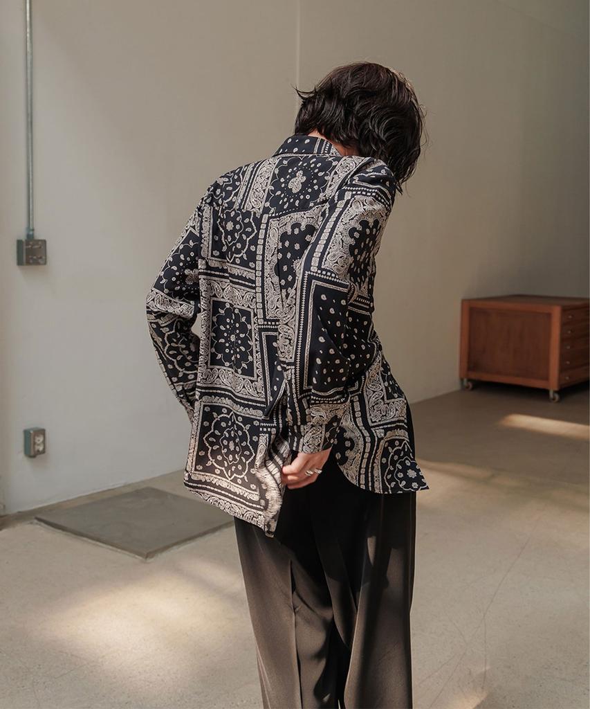 Memua Dope Paisley Oversized Silky Shirt