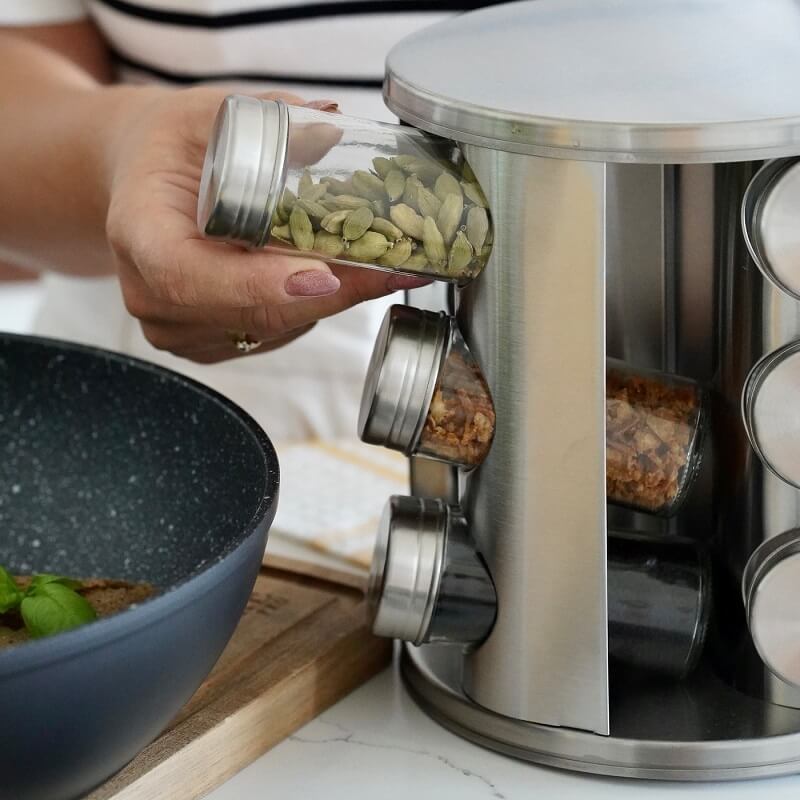 Konighoffer Favaro 12-piece Silver Spice Set